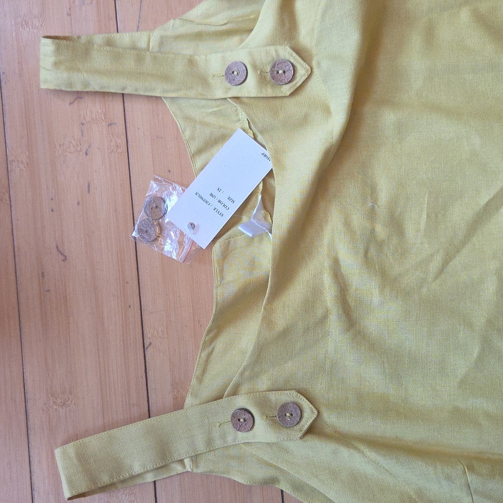 NWT • Dalin • Yellow Strap Dress with Pockets - Picture 4 of 6
